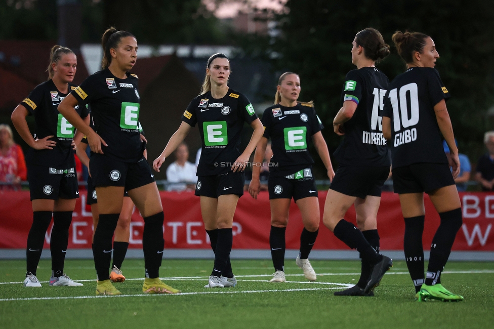 Twente Vrouwen - Sturm Damen
UEFA Champions League Qualifikation, 1. Runde, FC Twente Enschede Vrouwen - SK Sturm Graz Damen, Stadion Schreuserve Enschede, 06.09.2023. 

Foto zeigt Elena Koessler (Sturm Damen)
