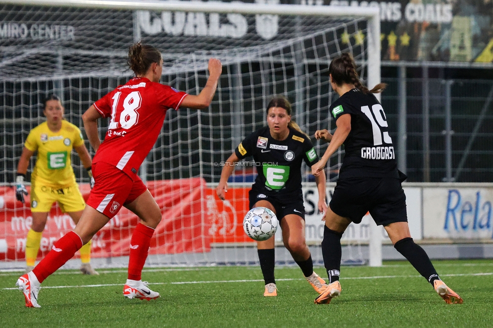 Twente Vrouwen - Sturm Damen
UEFA Champions League Qualifikation, 1. Runde, FC Twente Enschede Vrouwen - SK Sturm Graz Damen, Stadion Schreuserve Enschede, 06.09.2023. 

Foto zeigt Tija Sostaric-Karic (Sturm Damen)
