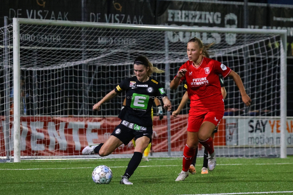 Twente Vrouwen - Sturm Damen
UEFA Champions League Qualifikation, 1. Runde, FC Twente Enschede Vrouwen - SK Sturm Graz Damen, Stadion Schreuserve Enschede, 06.09.2023. 

Foto zeigt Elena Koessler (Sturm Damen)
