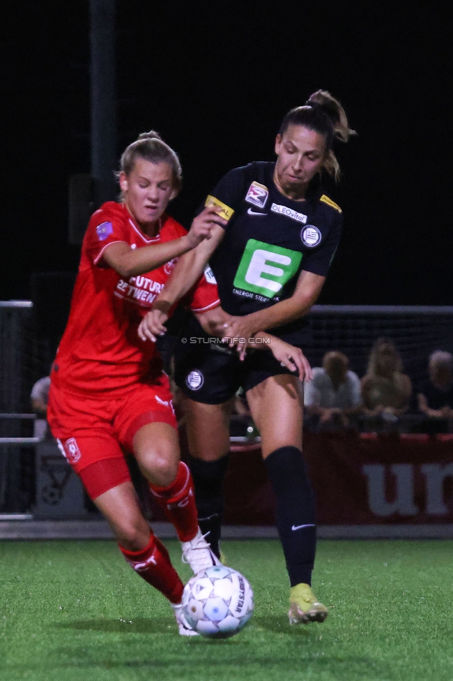 Twente Vrouwen - Sturm Damen
UEFA Champions League Qualifikation, 1. Runde, FC Twente Enschede Vrouwen - SK Sturm Graz Damen, Stadion Schreuserve Enschede, 06.09.2023. 

Foto zeigt Ruzika Krajinovic (Sturm Damen)
