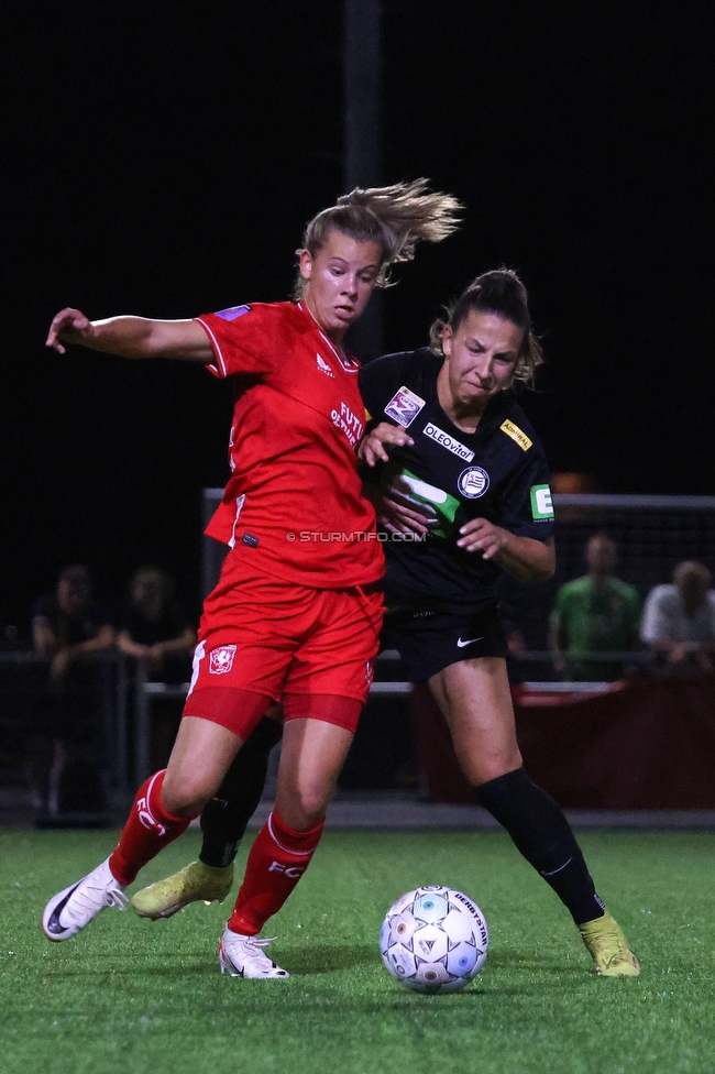 Twente Vrouwen - Sturm Damen
UEFA Champions League Qualifikation, 1. Runde, FC Twente Enschede Vrouwen - SK Sturm Graz Damen, Stadion Schreuserve Enschede, 06.09.2023. 

Foto zeigt Ruzika Krajinovic (Sturm Damen)
