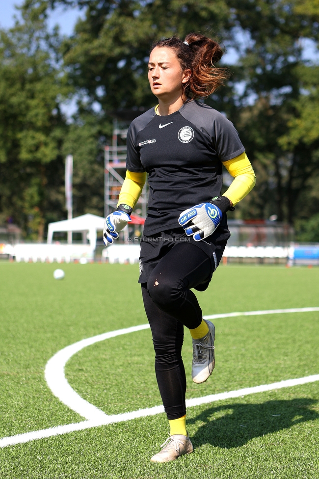 Sturm Damen - UMF Stjarnan
UEFA Champions League Qualifikation, 1. Runde, SK Sturm Graz Damen - UMF Stjarnan, Stadion Schreuserve Enschede, 09.09.2023. 

Foto zeigt Vanessa Gritzner (Sturm Damen)
