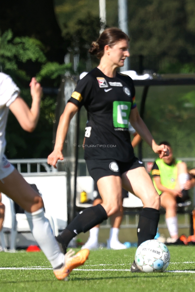 Sturm Damen - UMF Stjarnan
UEFA Champions League Qualifikation, 1. Runde, SK Sturm Graz Damen - UMF Stjarnan, Stadion Schreuserve Enschede, 09.09.2023. 

Foto zeigt Sophie Maierhofer (Sturm Damen)
