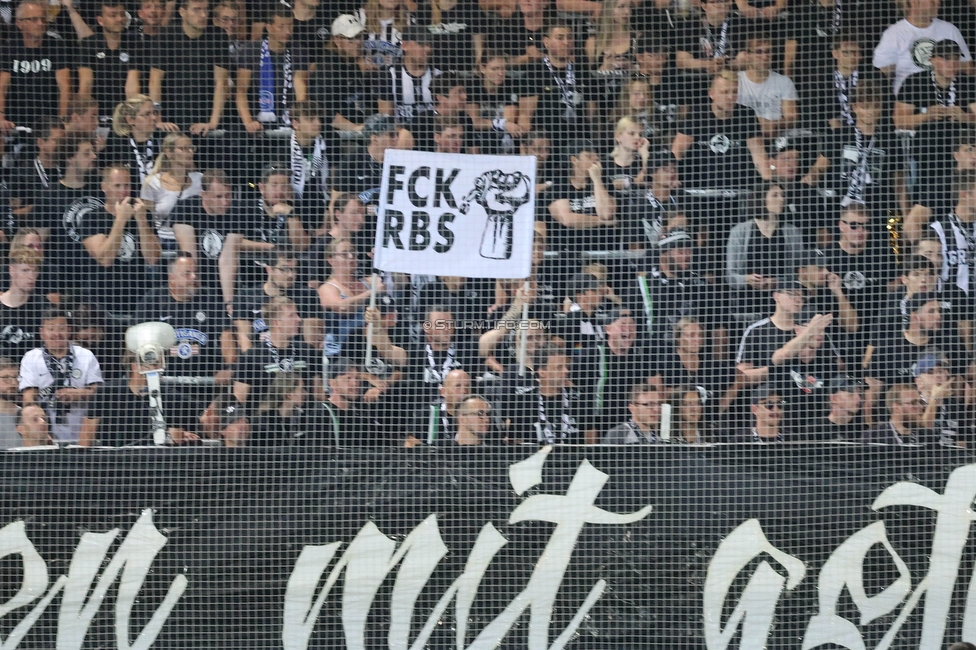 Sturm Graz - RB Salzburg
Oesterreichische Fussball Bundesliga, 7. Runde, SK Sturm Graz - FC RB Salzburg,  Stadion Liebenau Graz, 16.09.2023. 

Foto zeigt Fans von Sturm mit einer Choreografie
