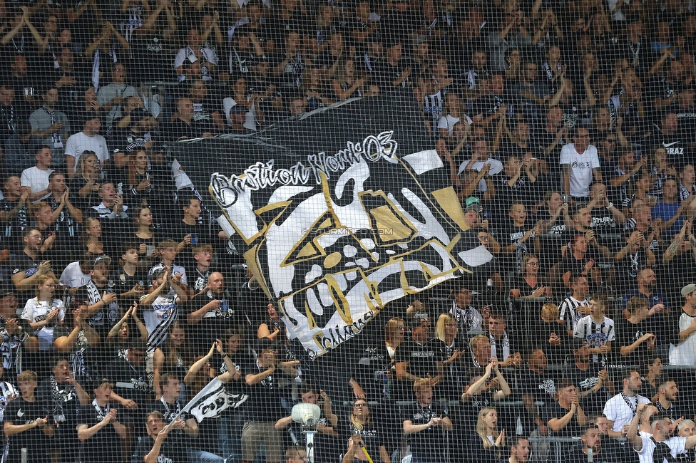 Sturm Graz - RB Salzburg
Oesterreichische Fussball Bundesliga, 7. Runde, SK Sturm Graz - FC RB Salzburg, Stadion Liebenau Graz, 16.09.2023. 

Foto zeigt Fans von Sturm
