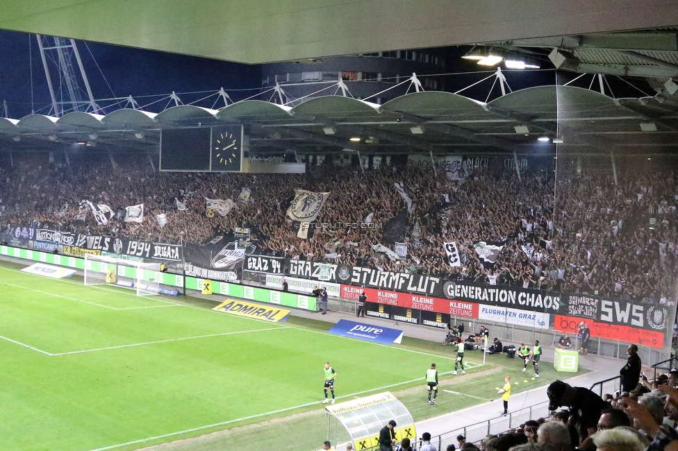 Sturm Graz - RB Salzburg
Oesterreichische Fussball Bundesliga, 7. Runde, SK Sturm Graz - FC RB Salzburg,  Stadion Liebenau Graz, 16.09.2023. 

Foto zeigt Fans von Sturm
