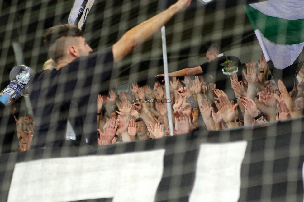 Sturm Graz - RB Salzburg
Oesterreichische Fussball Bundesliga, 7. Runde, SK Sturm Graz - FC RB Salzburg,  Stadion Liebenau Graz, 16.09.2023. 

Foto zeigt Fans von Sturm
Schlüsselwörter: sturmflut