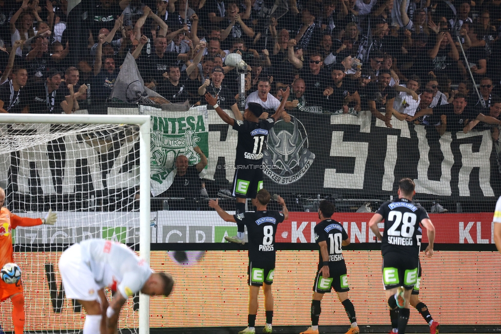 Sturm Graz - RB Salzburg
Oesterreichische Fussball Bundesliga, 7. Runde, SK Sturm Graz - FC RB Salzburg, Stadion Liebenau Graz, 16.09.2023. 

Foto zeigt Manprit Sarkaria (Sturm)
