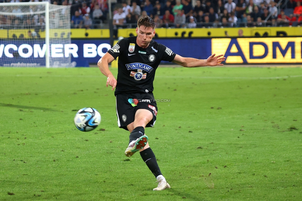 Sturm Graz - RB Salzburg
Oesterreichische Fussball Bundesliga, 7. Runde, SK Sturm Graz - FC RB Salzburg, Stadion Liebenau Graz, 16.09.2023. 

Foto zeigt Szymon Wlodarczyk (Sturm)
