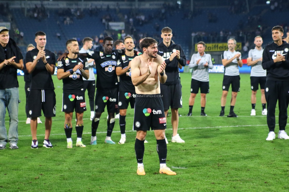 Sturm Graz - RB Salzburg
Oesterreichische Fussball Bundesliga, 7. Runde, SK Sturm Graz - FC RB Salzburg,  Stadion Liebenau Graz, 16.09.2023. 

Foto zeigt Otar Kiteishvili (Sturm)
