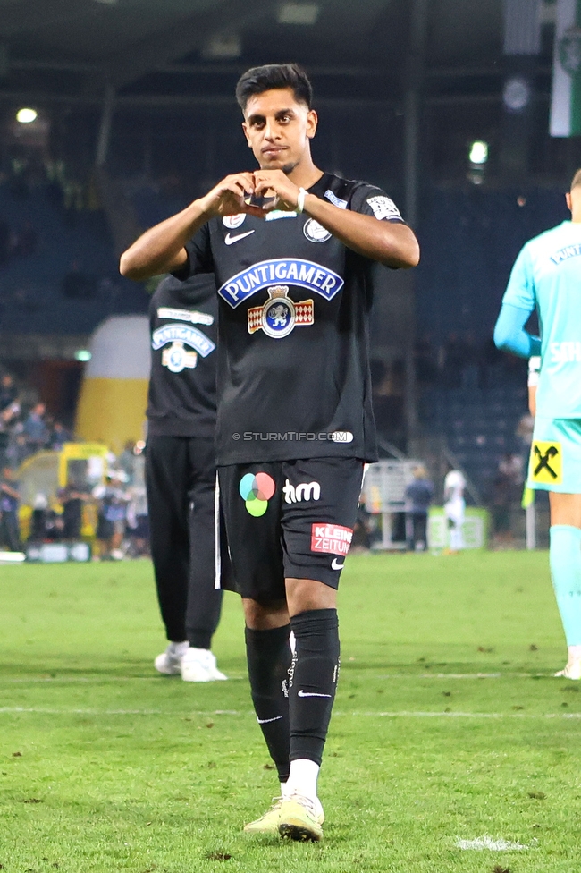 Sturm Graz - RB Salzburg
Oesterreichische Fussball Bundesliga, 7. Runde, SK Sturm Graz - FC RB Salzburg, Stadion Liebenau Graz, 16.09.2023. 

Foto zeigt Manprit Sarkaria (Sturm)
