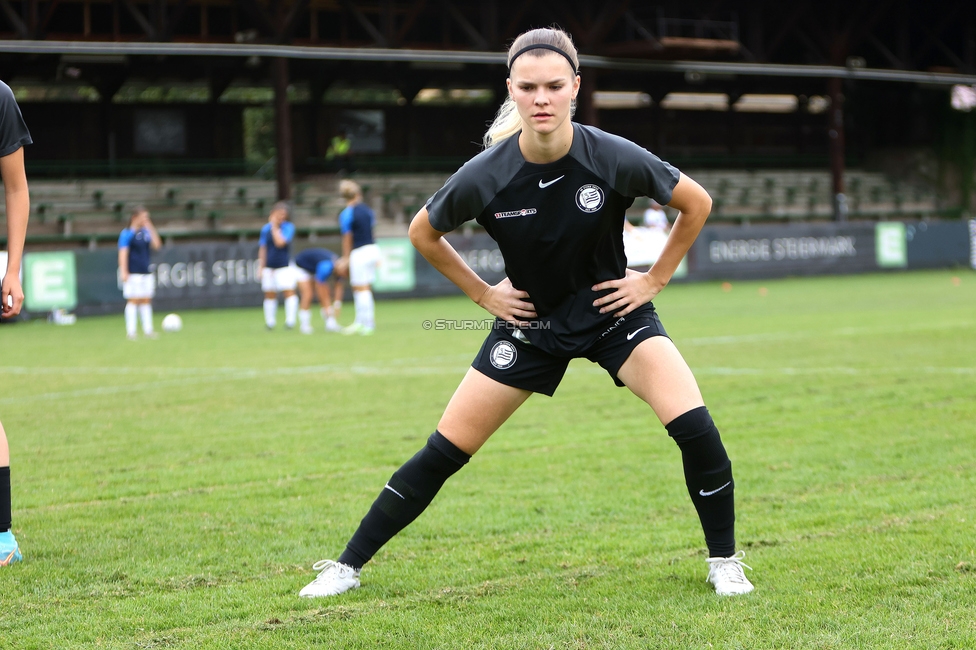 Sturm Damen - Austria Wien
OEFB Frauen Bundesliga, 3. Runde, SK Sturm Graz Damen - FK Austria Wien, Gruabn Graz, 16.09.2023. 

Foto zeigt Laura Lillholm-Petersen (Sturm Damen)
