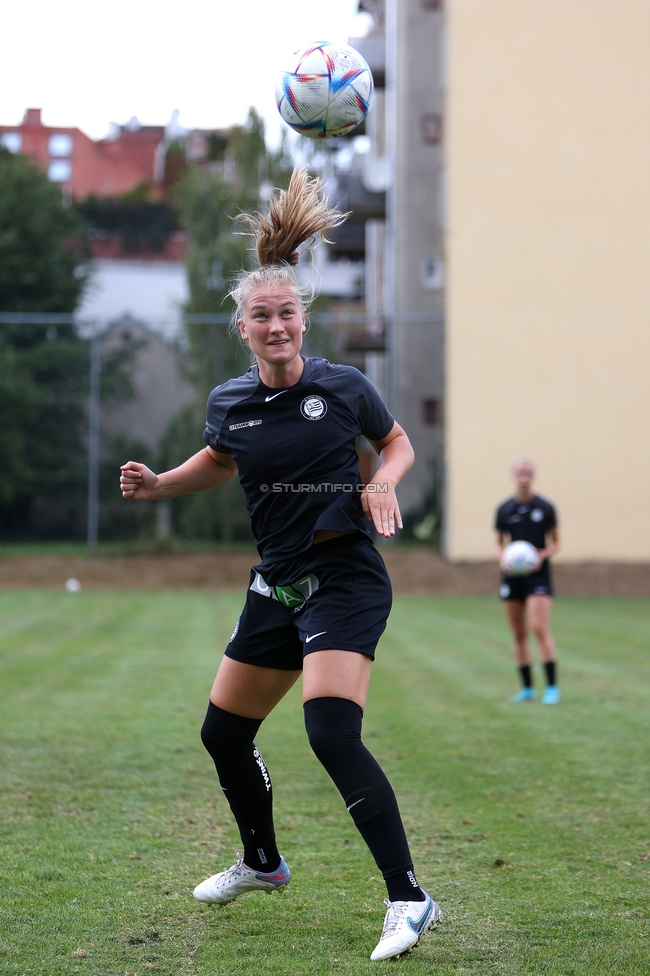 Sturm Damen - Austria Wien
OEFB Frauen Bundesliga, 3. Runde, SK Sturm Graz Damen - FK Austria Wien, Gruabn Graz, 16.09.2023. 

Foto zeigt Laura Lillholm-Petersen (Sturm Damen)
