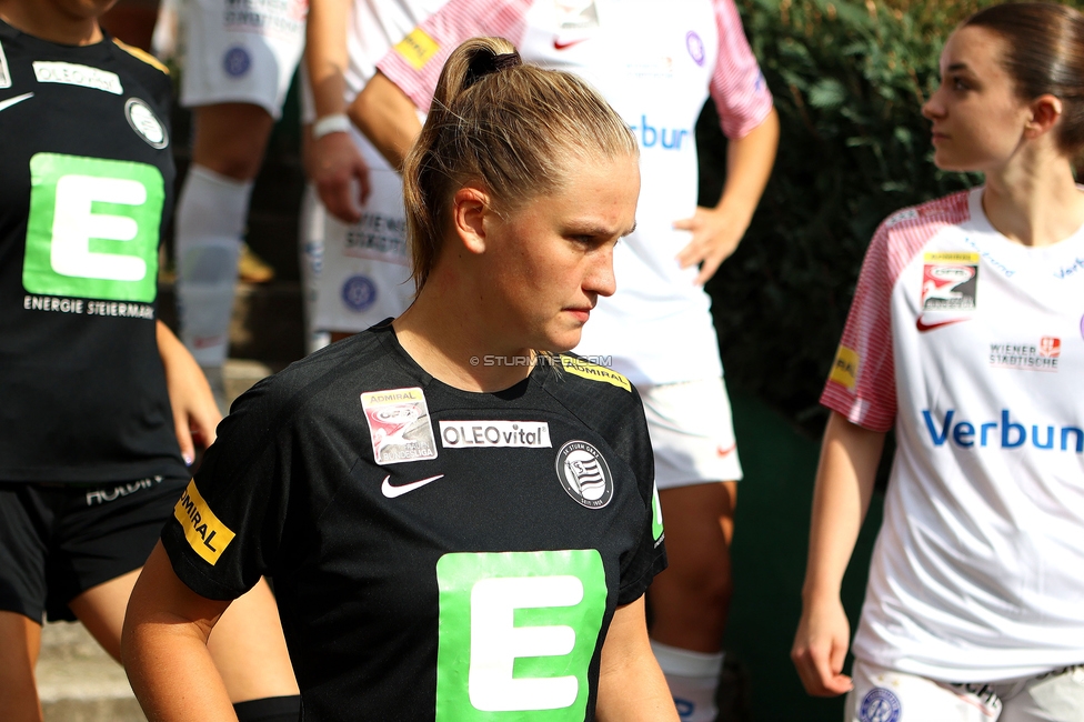 Sturm Damen - Austria Wien
OEFB Frauen Bundesliga, 3. Runde, SK Sturm Graz Damen - FK Austria Wien, Gruabn Graz, 16.09.2023. 

Foto zeigt Laura Lillholm-Petersen (Sturm Damen)
