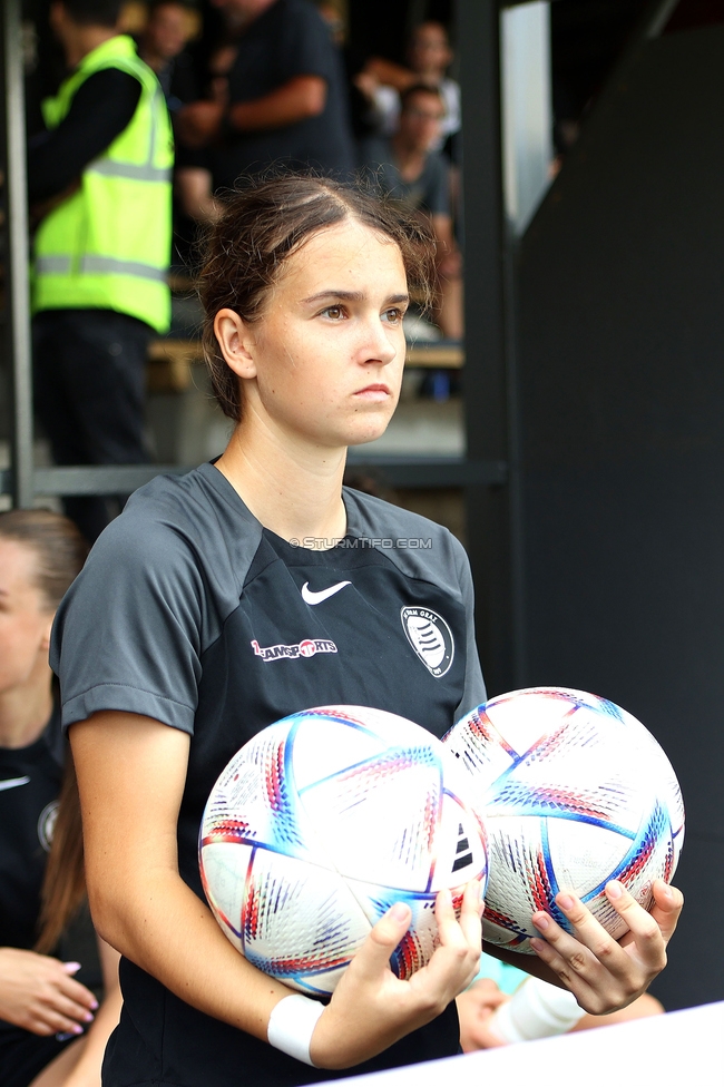 Sturm Damen - Austria Wien
OEFB Frauen Bundesliga, 3. Runde, SK Sturm Graz Damen - FK Austria Wien, Gruabn Graz, 16.09.2023. 

Foto zeigt Leonie Christin Tragl (Sturm Damen)
