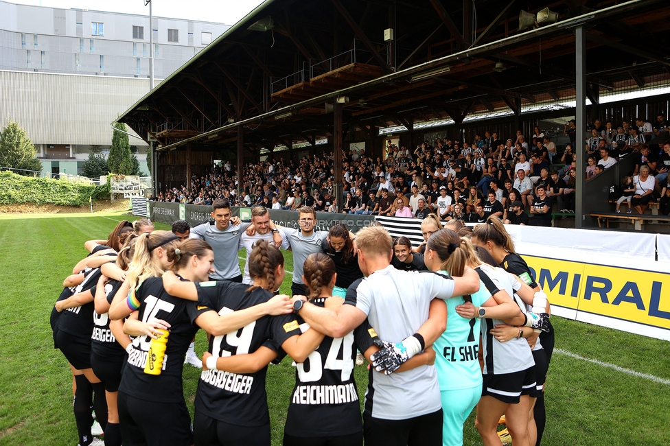 Sturm Damen - Austria Wien
OEFB Frauen Bundesliga, 3. Runde, SK Sturm Graz Damen - FK Austria Wien, Gruabn Graz, 16.09.2023. 

Foto zeigt die Mannschaft der Sturm Damen
