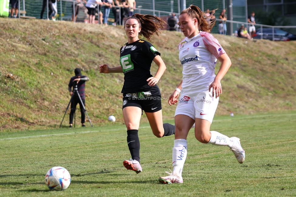 Sturm Damen - Austria Wien
OEFB Frauen Bundesliga, 3. Runde, SK Sturm Graz Damen - FK Austria Wien, Gruabn Graz, 16.09.2023. 

Foto zeigt Linda Mittermair (Sturm Damen)
