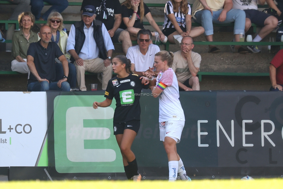 Sturm Damen - Austria Wien
OEFB Frauen Bundesliga, 3. Runde, SK Sturm Graz Damen - FK Austria Wien, Gruabn Graz, 16.09.2023. 

Foto zeigt Jasmin Reichmann (Sturm Damen)
