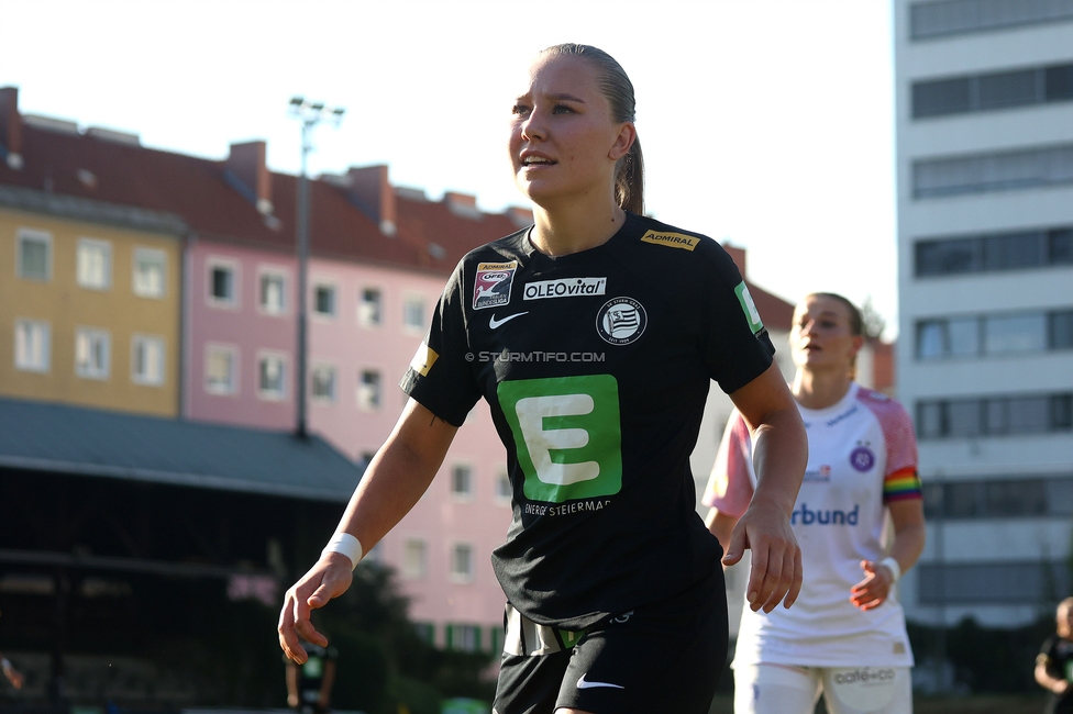 Sturm Damen - Austria Wien
OEFB Frauen Bundesliga, 3. Runde, SK Sturm Graz Damen - FK Austria Wien, Gruabn Graz, 16.09.2023. 

Foto zeigt Anna Wirnsberger (Sturm Damen)
