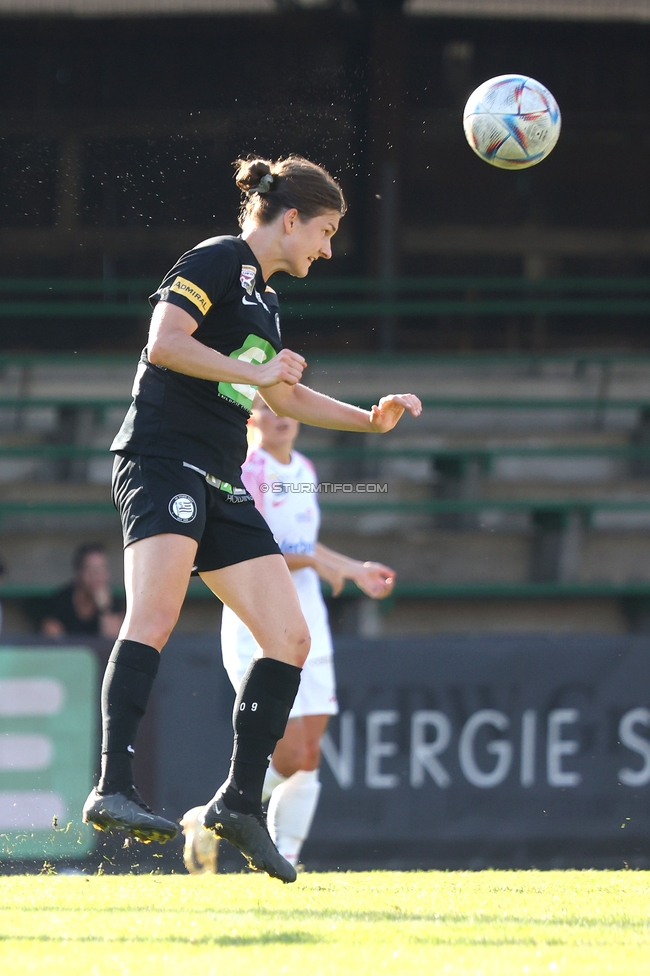 Sturm Damen - Austria Wien
OEFB Frauen Bundesliga, 3. Runde, SK Sturm Graz Damen - FK Austria Wien, Gruabn Graz, 16.09.2023. 

Foto zeigt Sophie Maierhofer (Sturm Damen)
