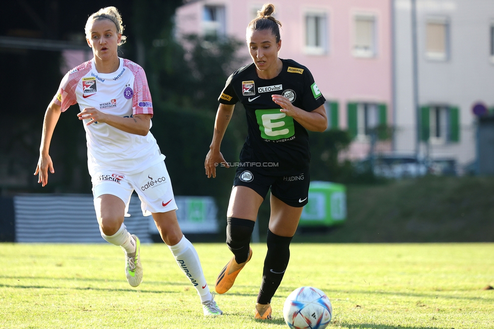 Sturm Damen - Austria Wien
OEFB Frauen Bundesliga, 3. Runde, SK Sturm Graz Damen - FK Austria Wien, Gruabn Graz, 16.09.2023. 

Foto zeigt Andrea Glibo (Sturm Damen)
