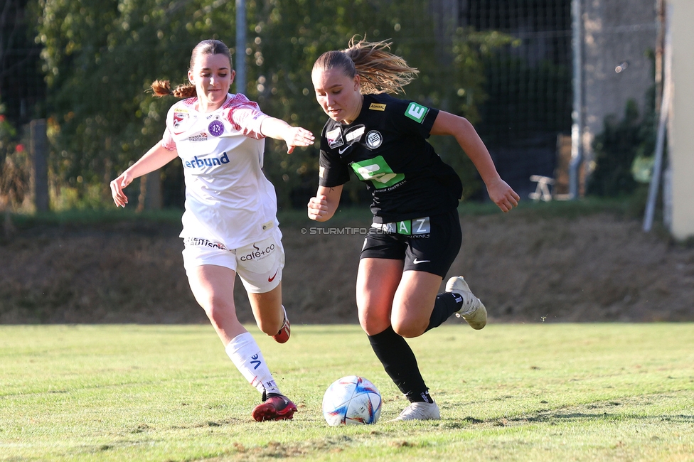 Sturm Damen - Austria Wien
OEFB Frauen Bundesliga, 3. Runde, SK Sturm Graz Damen - FK Austria Wien, Gruabn Graz, 16.09.2023. 

Foto zeigt Anna Wirnsberger (Sturm Damen)
