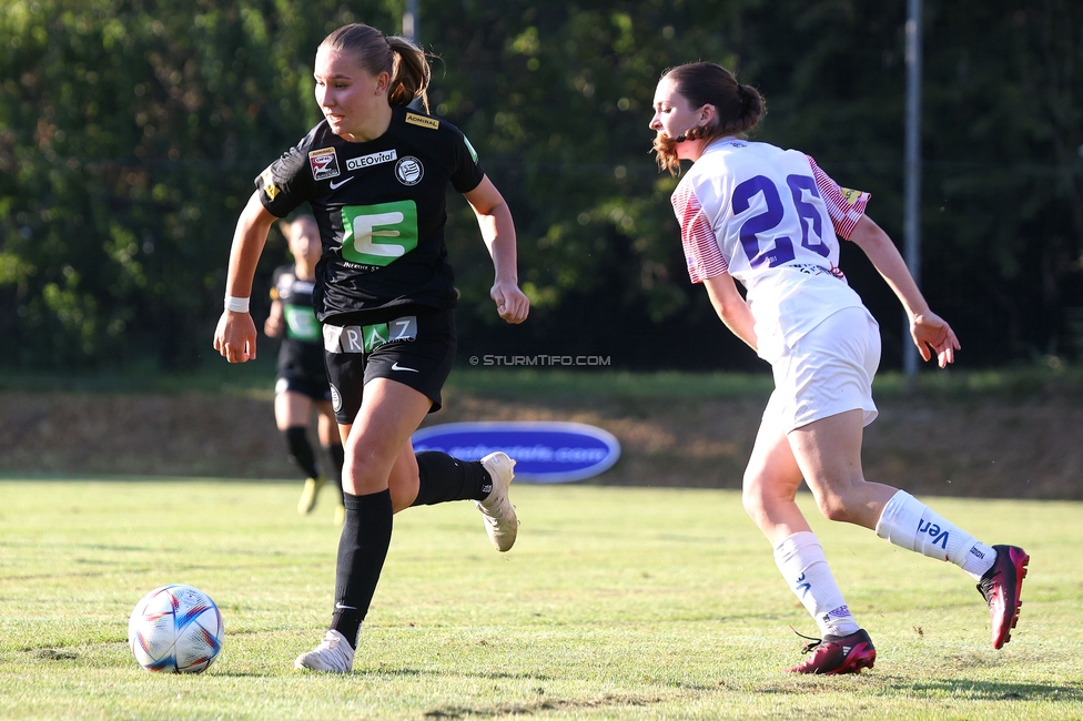 Sturm Damen - Austria Wien
OEFB Frauen Bundesliga, 3. Runde, SK Sturm Graz Damen - FK Austria Wien, Gruabn Graz, 16.09.2023. 

Foto zeigt Anna Wirnsberger (Sturm Damen)
