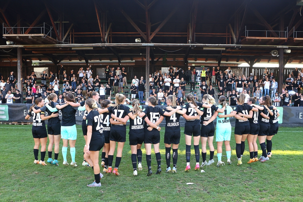 Sturm Damen - Austria Wien
OEFB Frauen Bundesliga, 3. Runde, SK Sturm Graz Damen - FK Austria Wien, Gruabn Graz, 16.09.2023. 

Foto zeigt die Mannschaft der Sturm Damen
