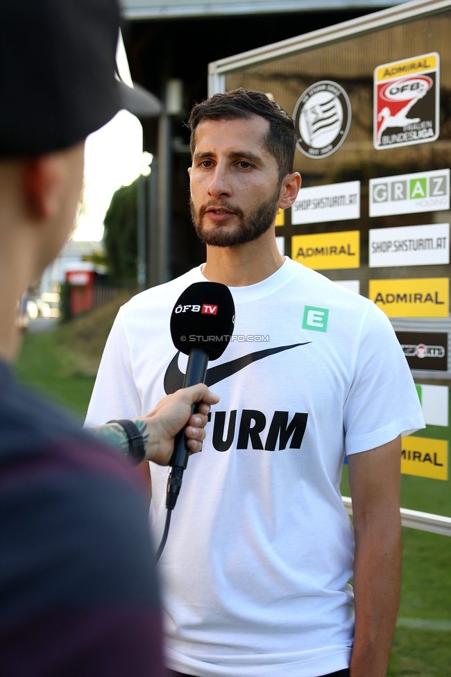 Sturm Damen - Austria Wien
OEFB Frauen Bundesliga, 3. Runde, SK Sturm Graz Damen - FK Austria Wien, Gruabn Graz, 16.09.2023. 

Foto zeigt Sargon Duran (Cheftrainer Sturm Damen)
