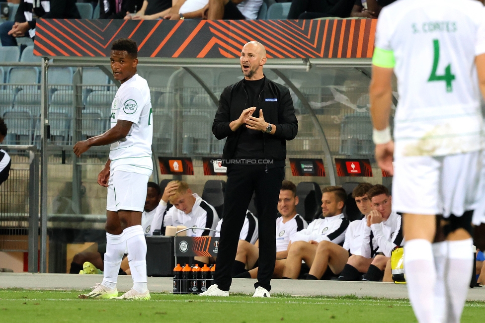 Sturm Graz - Sporting
UEFA Europa League Gruppenphase 1. Spieltag, SK Sturm Graz - Sporting Lissabon, Stadion Liebenau Graz, 21.09.2023. 

Foto zeigt Christian Ilzer (Cheftrainer Sturm)
