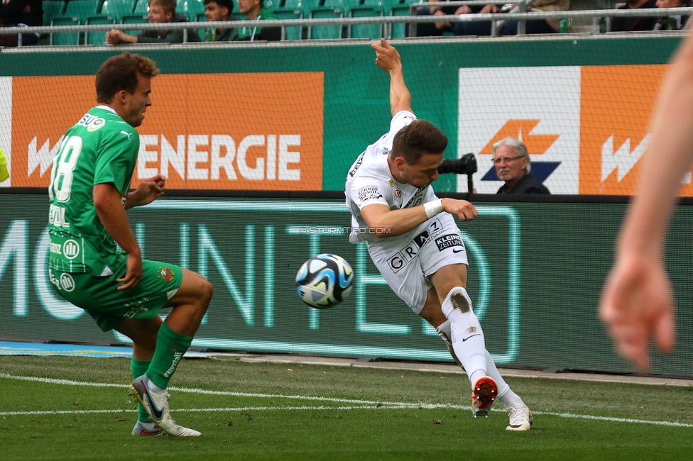 Rapid Wien - Sturm Graz
Oesterreichische Fussball Bundesliga, 8. Runde, SK Rapid Wien - SK Sturm Graz, Weststadion Wien, 24.09.2023. 

Foto zeigt Dimitri Dominique Lavalee (Sturm)
