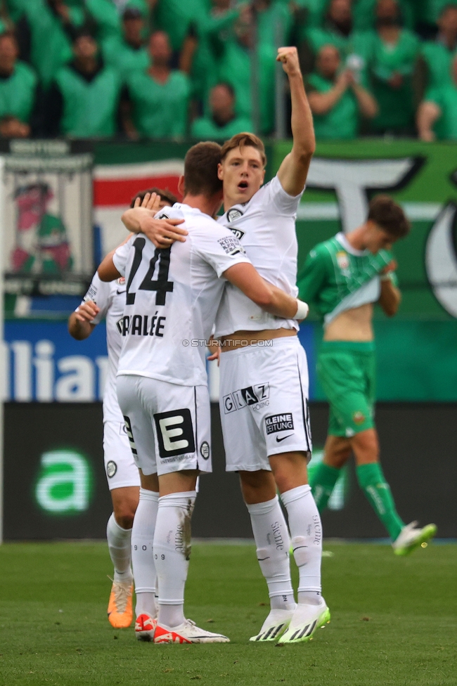 Rapid Wien - Sturm Graz
Oesterreichische Fussball Bundesliga, 8. Runde, SK Rapid Wien - SK Sturm Graz, Weststadion Wien, 24.09.2023. 

Foto zeigt Alexander Prass (Sturm) und Dimitri Dominique Lavalee (Sturm)
