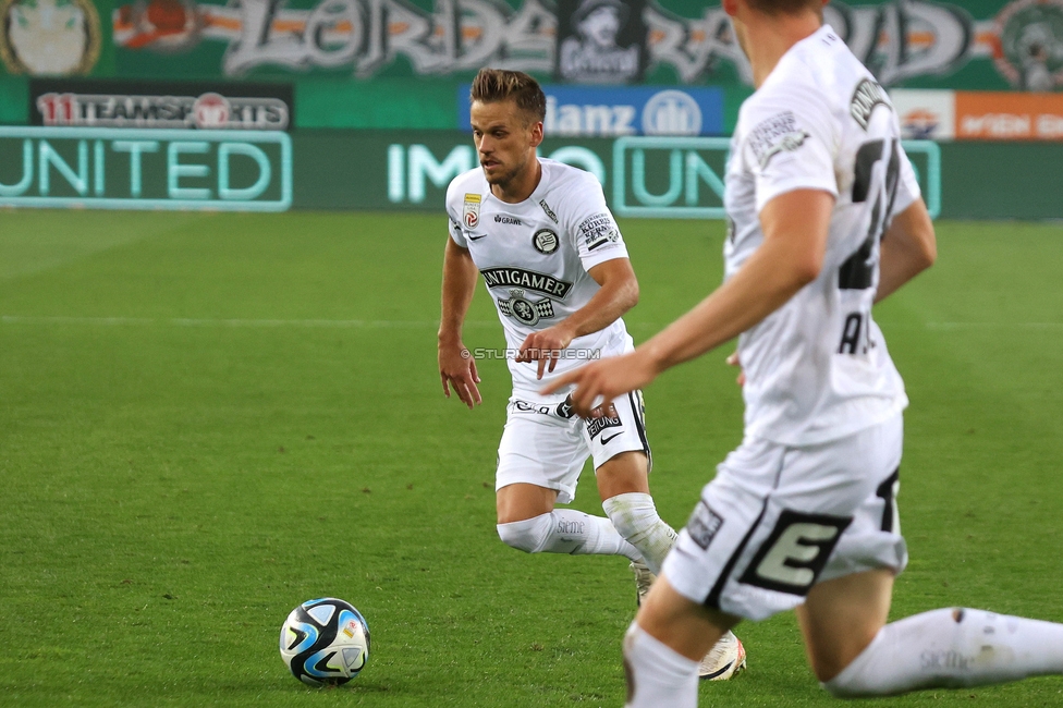 Rapid Wien - Sturm Graz
Oesterreichische Fussball Bundesliga, 8. Runde, SK Rapid Wien - SK Sturm Graz, Weststadion Wien, 24.09.2023. 

Foto zeigt Tomi Horvat (Sturm)
