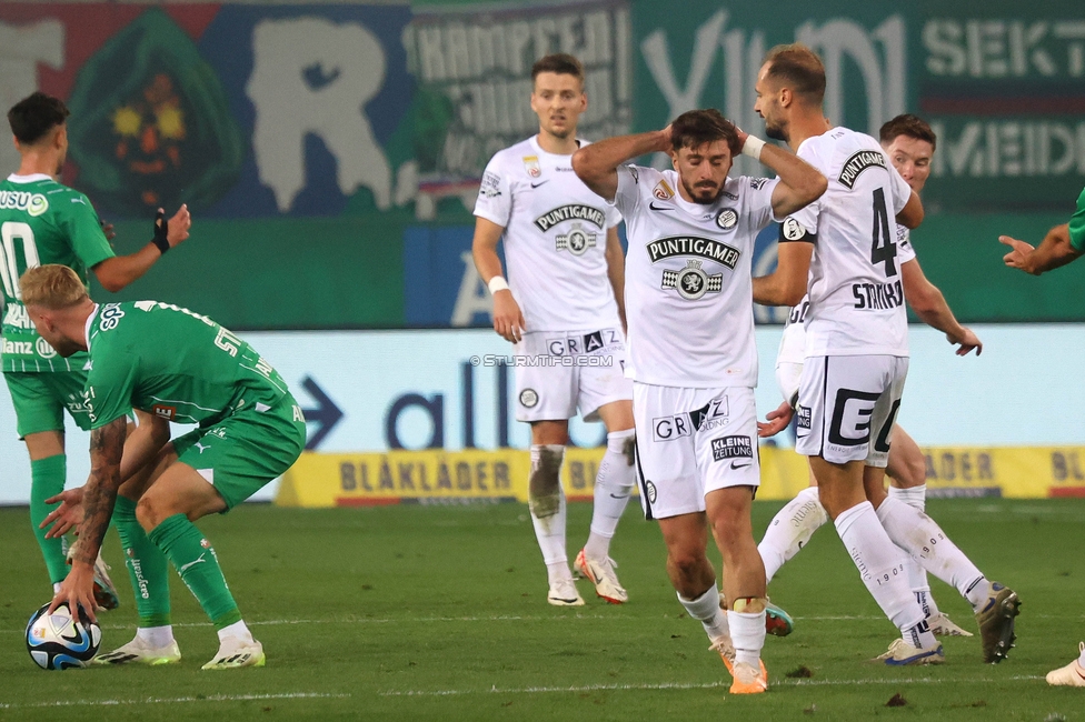 Rapid Wien - Sturm Graz
Oesterreichische Fussball Bundesliga, 8. Runde, SK Rapid Wien - SK Sturm Graz, Weststadion Wien, 24.09.2023. 

Foto zeigt Otar Kiteishvili (Sturm)
