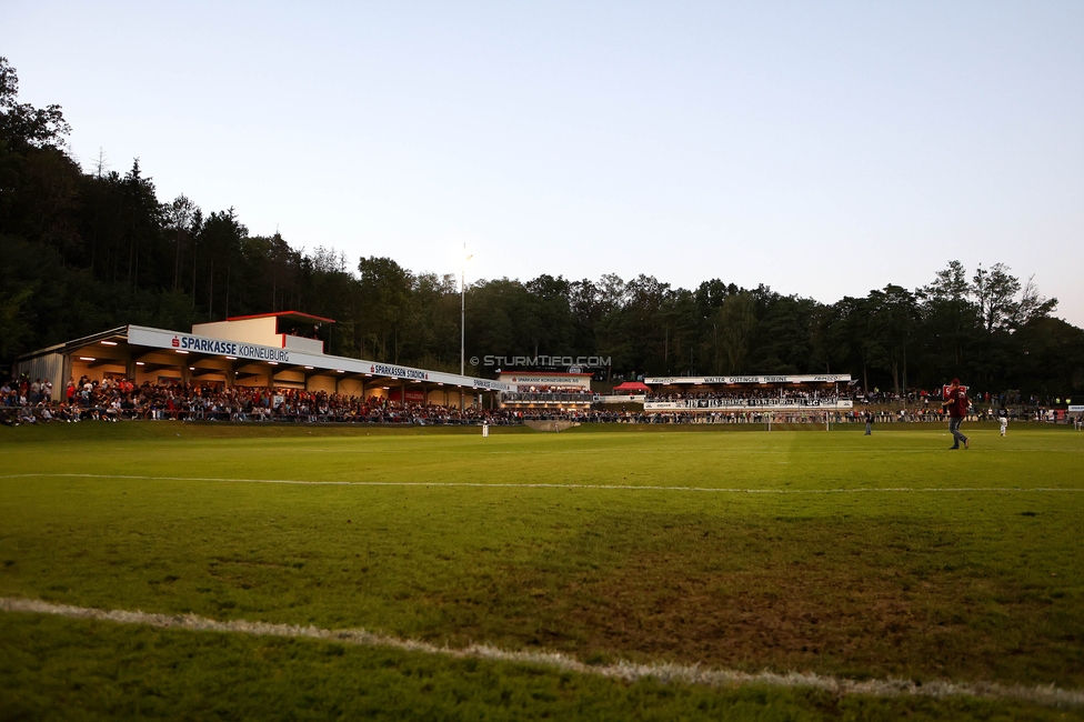 Leobendorf - Sturm Graz
OEFB Cup, 2. Runde, SV Leobendorf - SK Sturm Graz, Franz Haas Stadion Leobendorf, 27.09.2023. 

Foto zeigt das Franz Haas Stadion
