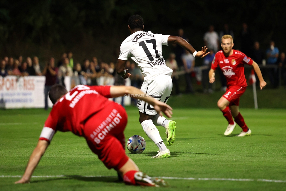 Leobendorf - Sturm Graz
OEFB Cup, 2. Runde, SV Leobendorf - SK Sturm Graz, Sportplatz Leobendorf, 27.09.2023. 

Foto zeigt Bryan Silva Teixeira Jr. (Sturm)
