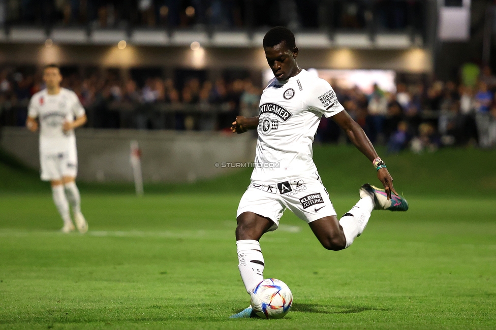 Leobendorf - Sturm Graz
OEFB Cup, 2. Runde, SV Leobendorf - SK Sturm Graz, Sportplatz Leobendorf, 27.09.2023. 

Foto zeigt Bryan Silva Teixeira Jr. (Sturm)
