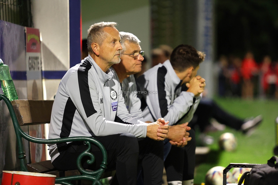 Leobendorf - Sturm Graz
OEFB Cup, 2. Runde, SV Leobendorf - SK Sturm Graz, Franz Haas Stadion Leobendorf, 27.09.2023. 

Foto zeigt Gerhard Hierzer (Masseur Sturm)
