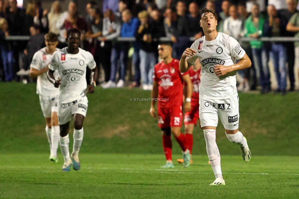 Leobendorf - Sturm Graz
OEFB Cup, 2. Runde, SV Leobendorf - SK Sturm Graz, Franz Haas Stadion Leobendorf, 27.09.2023. 

Foto zeigt Alexander Prass (Sturm)
