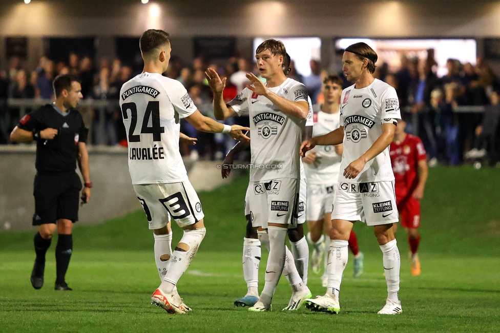 Leobendorf - Sturm Graz
OEFB Cup, 2. Runde, SV Leobendorf - SK Sturm Graz, Franz Haas Stadion Leobendorf, 27.09.2023. 

Foto zeigt Alexander Prass (Sturm)
