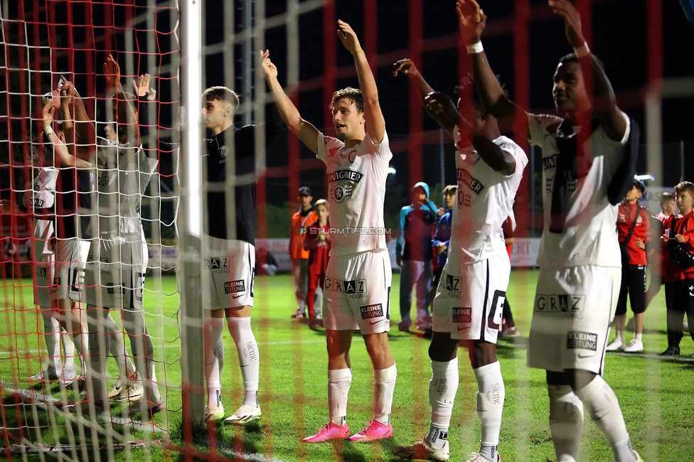 Leobendorf - Sturm Graz
OEFB Cup, 2. Runde, SV Leobendorf - SK Sturm Graz, Franz Haas Stadion Leobendorf, 27.09.2023. 

Foto zeigt die Mannschaft von Sturm
