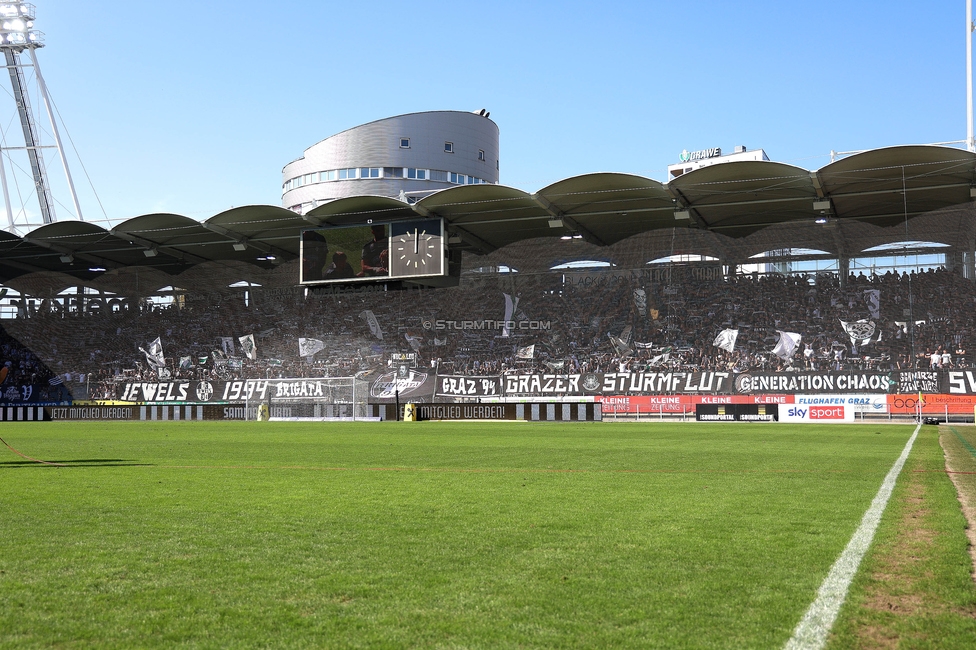 Sturm Graz - Wattens
Oesterreichische Fussball Bundesliga, 9. Runde, SK Sturm Graz - WSG Tirol, Stadion Liebenau Graz, 01.10.2023. 

Foto zeigt Fans von Sturm
