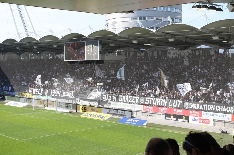 Sturm Graz - Wattens
Oesterreichische Fussball Bundesliga, 9. Runde, SK Sturm Graz - WSG Tirol, Stadion Liebenau Graz, 01.10.2023. 

Foto zeigt Fans von Sturm
