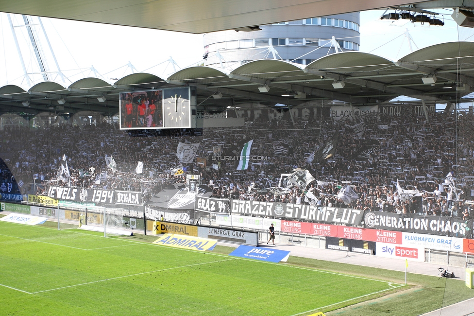 Sturm Graz - Wattens
Oesterreichische Fussball Bundesliga, 9. Runde, SK Sturm Graz - WSG Tirol, Stadion Liebenau Graz, 01.10.2023. 

Foto zeigt Fans von Sturm
