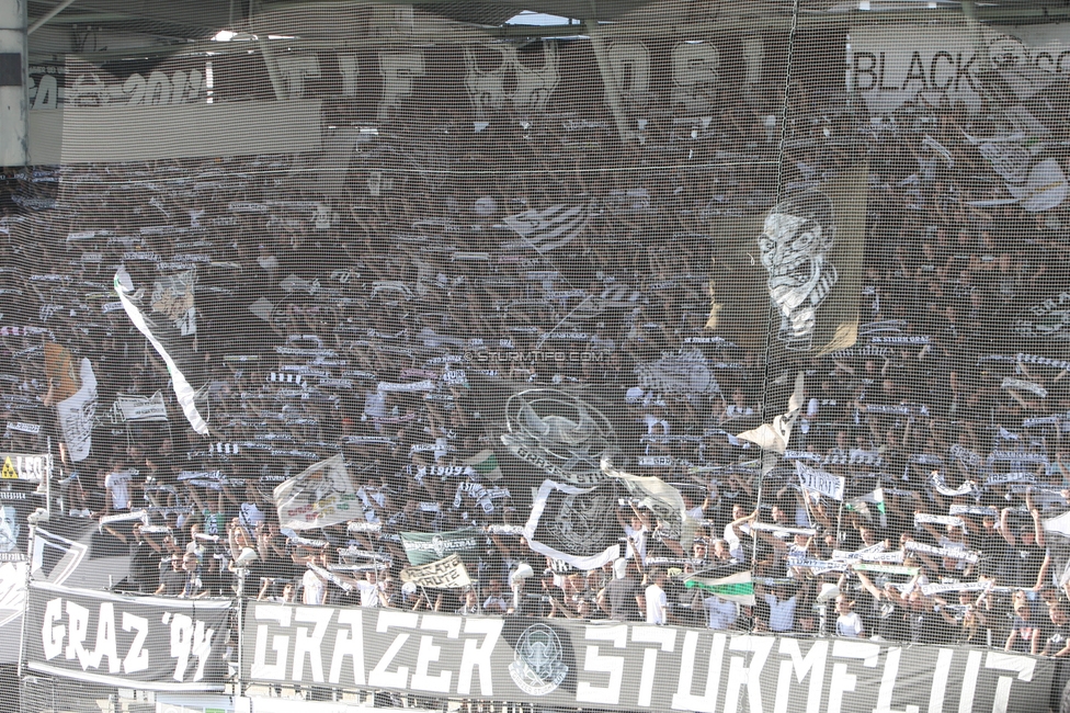 Sturm Graz - Wattens
Oesterreichische Fussball Bundesliga, 9. Runde, SK Sturm Graz - WSG Tirol, Stadion Liebenau Graz, 01.10.2023. 

Foto zeigt Fans von Sturm
