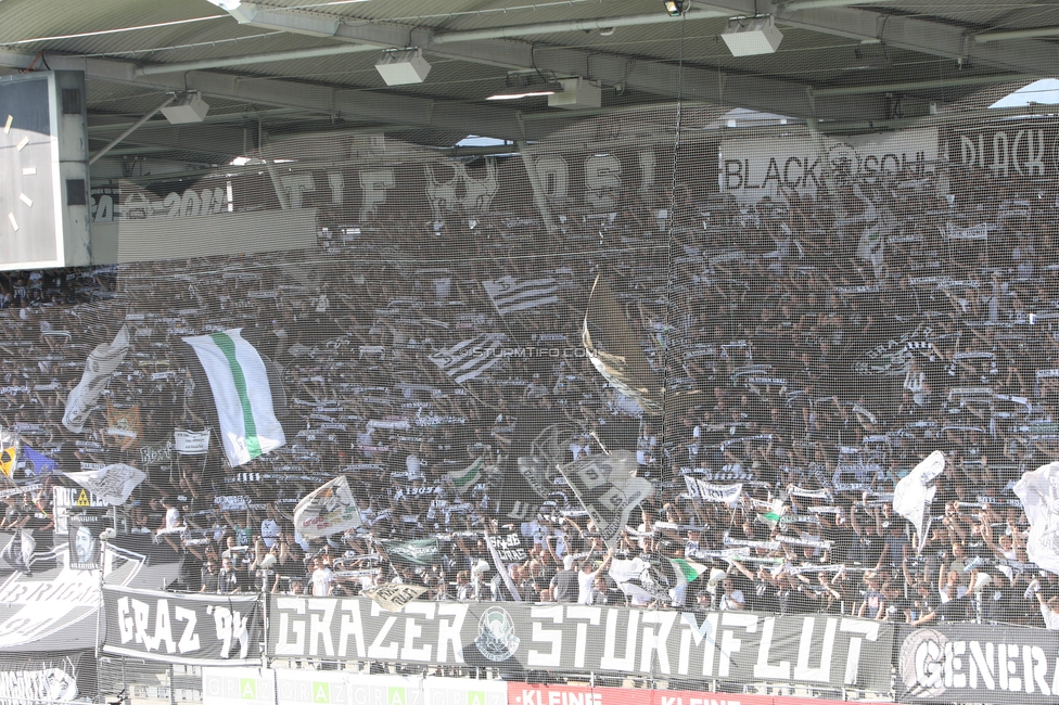 Sturm Graz - Wattens
Oesterreichische Fussball Bundesliga, 9. Runde, SK Sturm Graz - WSG Tirol, Stadion Liebenau Graz, 01.10.2023. 

Foto zeigt Fans von Sturm
