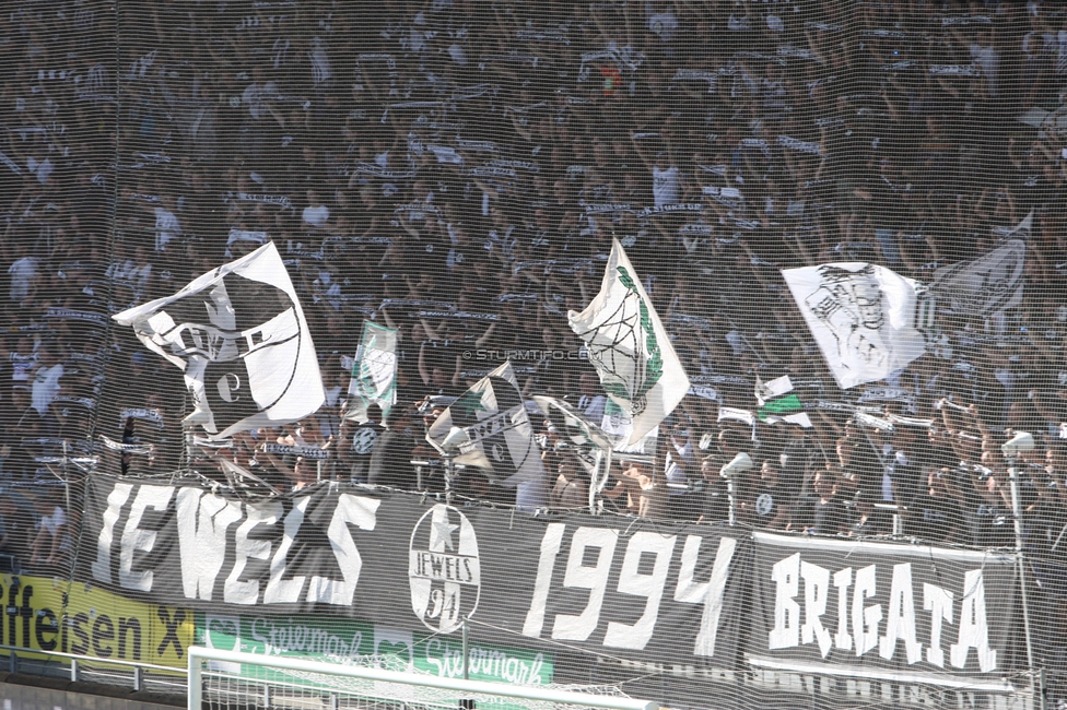 Sturm Graz - Wattens
Oesterreichische Fussball Bundesliga, 9. Runde, SK Sturm Graz - WSG Tirol, Stadion Liebenau Graz, 01.10.2023. 

Foto zeigt Fans von Sturm
