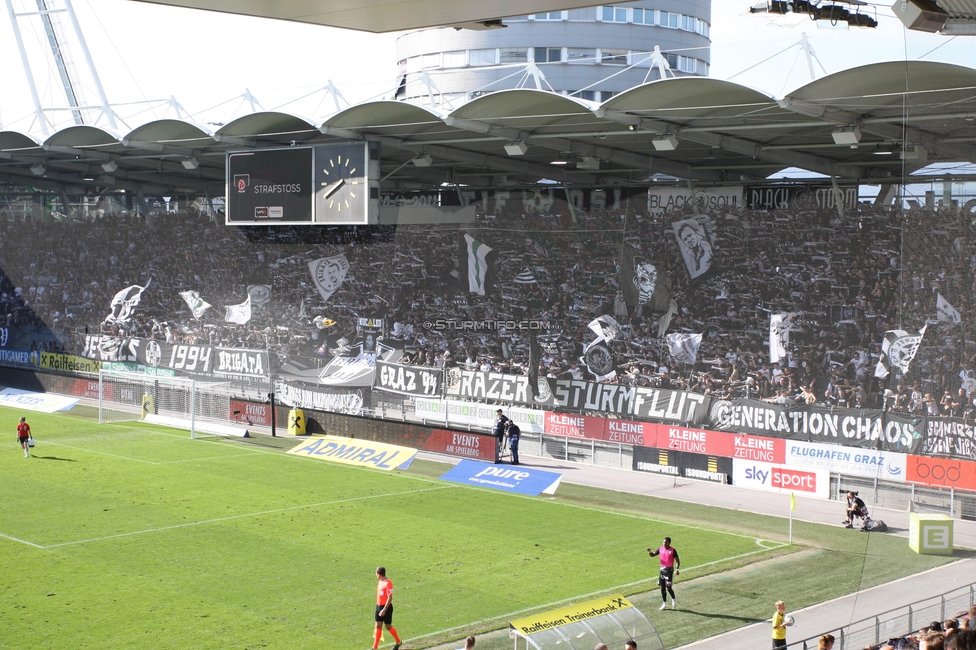 Sturm Graz - Wattens
Oesterreichische Fussball Bundesliga, 9. Runde, SK Sturm Graz - WSG Tirol, Stadion Liebenau Graz, 01.10.2023. 

Foto zeigt Fans von Sturm
