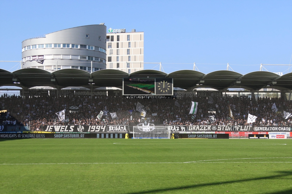 Sturm Graz - Wattens
Oesterreichische Fussball Bundesliga, 9. Runde, SK Sturm Graz - WSG Tirol, Stadion Liebenau Graz, 01.10.2023. 

Foto zeigt Fans von Sturm
