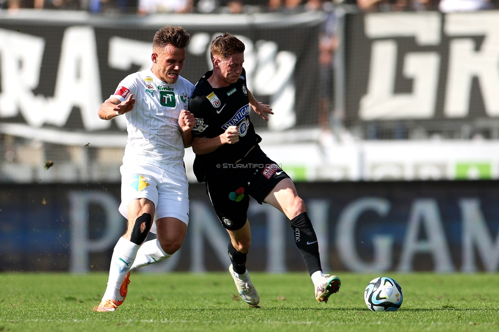 Sturm Graz - Wattens
Oesterreichische Fussball Bundesliga, 9. Runde, SK Sturm Graz - WSG Tirol, Stadion Liebenau Graz, 01.10.2023. 

Foto zeigt David Schnegg (Sturm)
